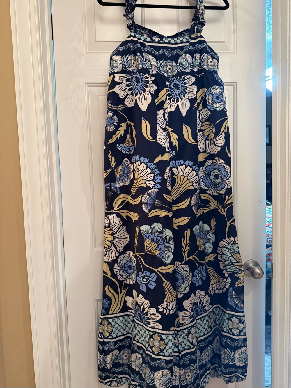Free People Navy Floral Sleeveless Summer Jumpsuit